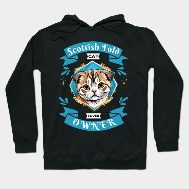 Scottish Fold Hoodie by Pearsville